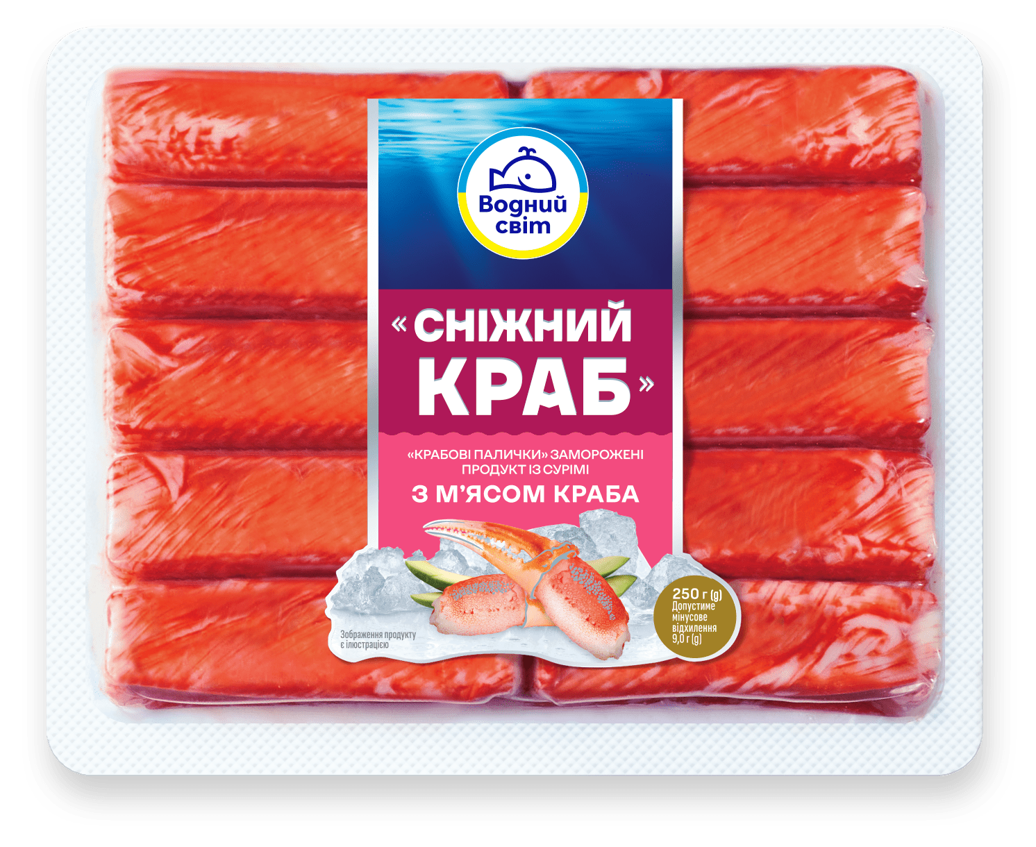 Сніжний краб заморожений, 250 г
