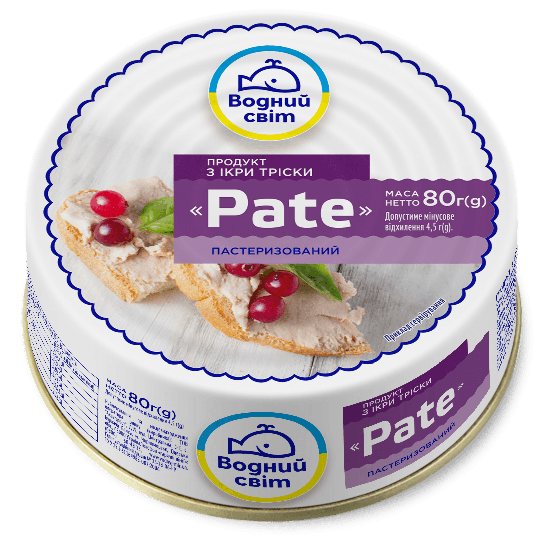 Пате з ікри тріски, 80г