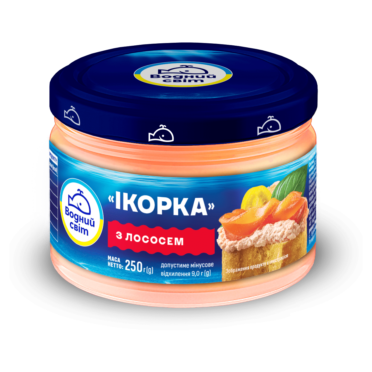 Ікорка зі шматочками лосося 250г