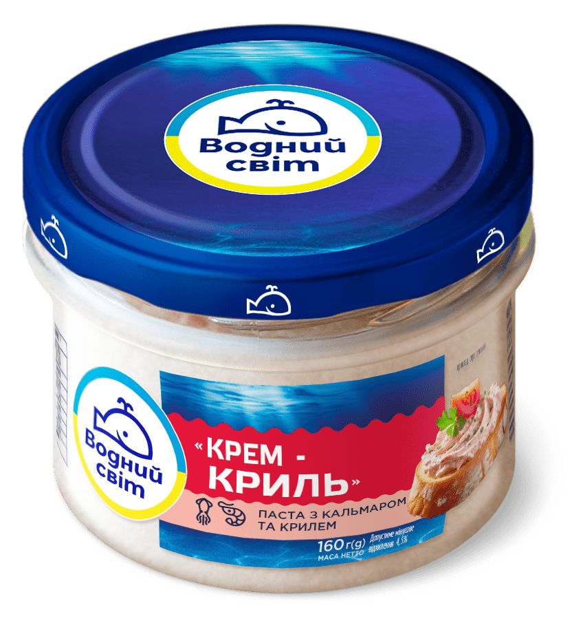 “Крем-криль”. Паста з кальмаром та крилем, 160 г